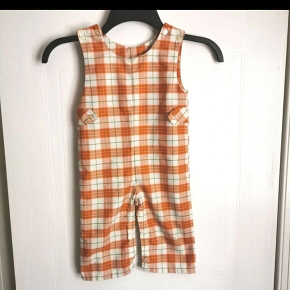 Vintage/Handmade plaid Jumpsuit size 12-18 m - Picture 1 of 6